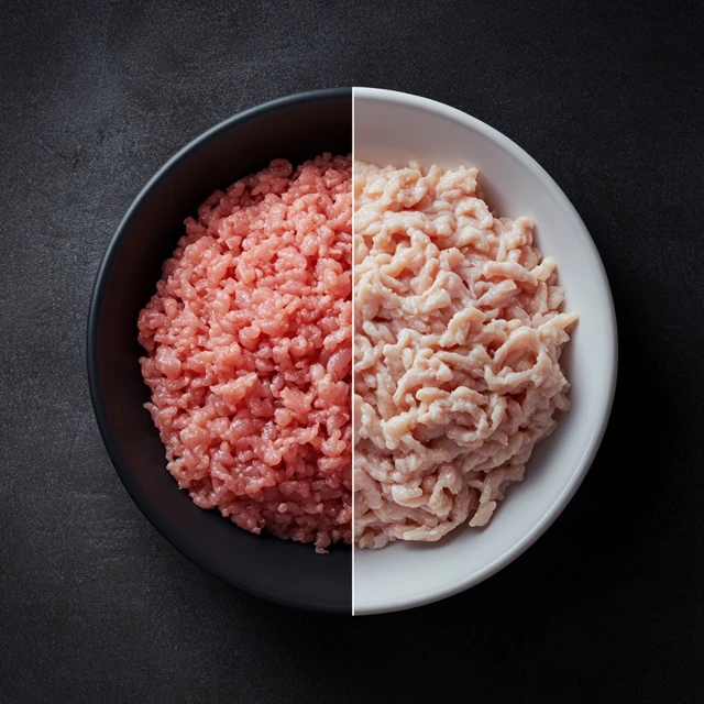 A mouth-watering presentation of a ground chicken stir-fry dish, showcasing the versatility and appeal of this lean protein in meals. A delicious plate of ground chicken stir-fry with colorful vegetables and rice.