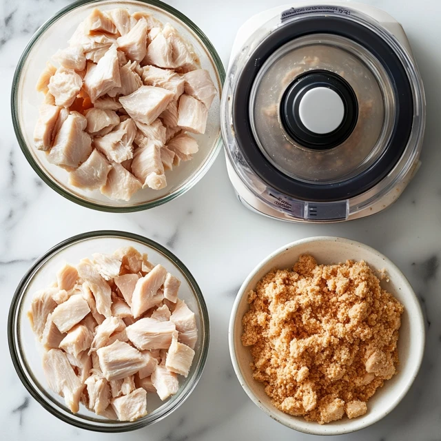 A visual comparison showcasing the benefits of homemade ground chicken versus store-bought options in terms of texture and freshness. Comparison of homemade and store-bought ground chicken in bowls.