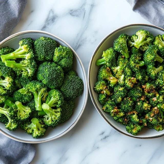 A beautifully arranged display of steamed, roasted, and stir-fried broccoli, showcasing differences in texture, color, and presentation for a balanced meal. Plates of steamed, roasted, and stir-fried broccoli, showing different cooking methods.